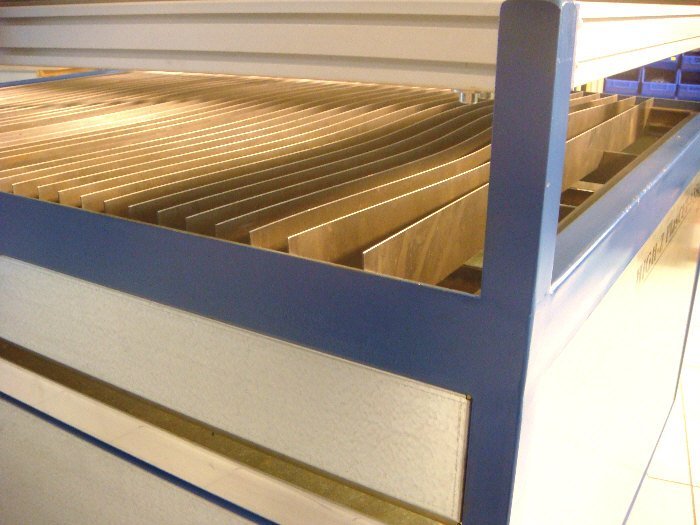 Plasmaschneidanlage Auflage und Schubladen Plasmaschneidanlage Auflage und Schubladen