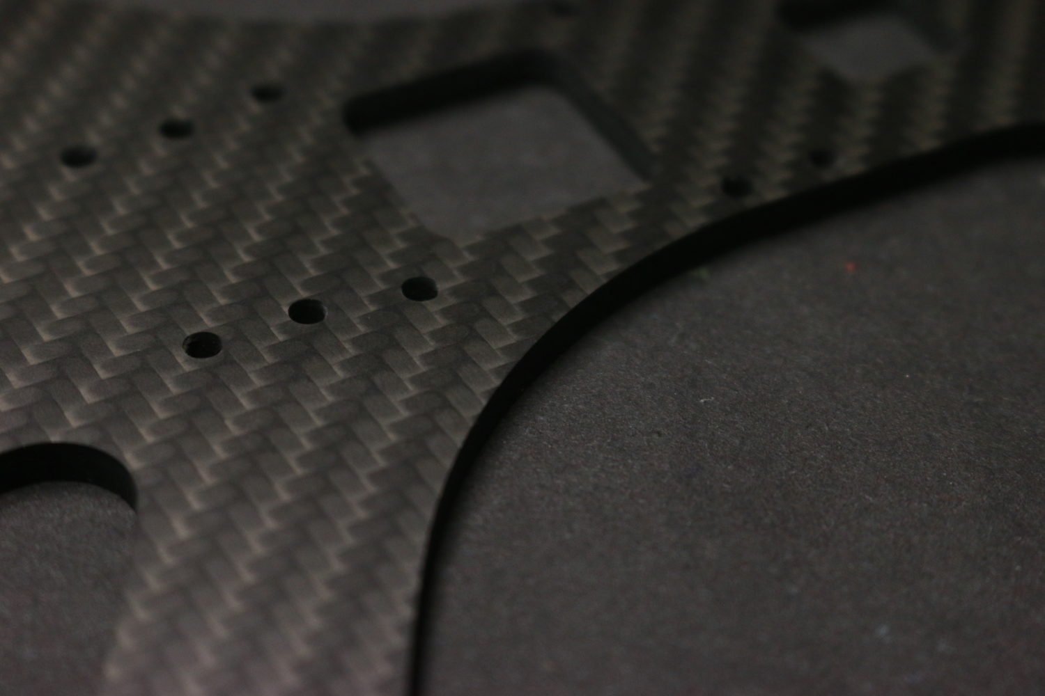 Bottomplate von Racecopter aus Carbon fräsen Bottomplate von Racecopter aus Carbon fräsen