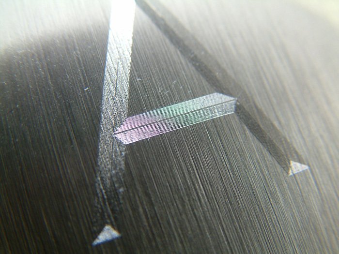 Diamantgravur closeup Diamantgravur closeup