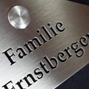 Edelstahl fraesen Klingelschild Klingelschild aus Edelstahl frsen