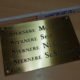 Messing gravieren: großes Messingschild Messing gravieren: großes Messingschild