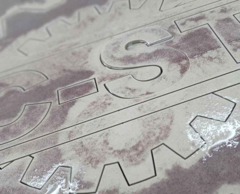 Keramikfliese Abrasiv-Wasserstrahlgeschnitten Keramikfliese Abrasiv-Wasserstrahlgeschnitten