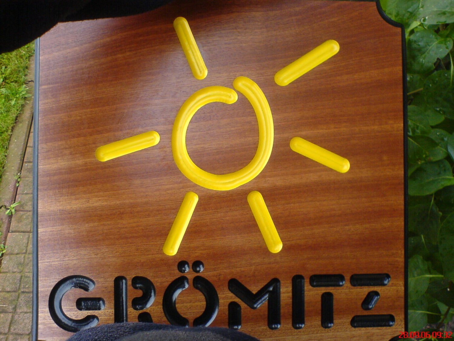 Schild aus Holz Schild aus Holz
